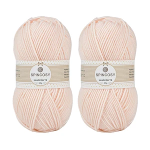 2 Pcs 4ply Acrylic Yarn 280Yards Assorted Colors for Crochet & Hand Knitting (Skin Color) 2 Pcs 4ply Acrylic Yarn 280Yards Assorted Colors for Crochet & Hand Knitting (Skin Color)