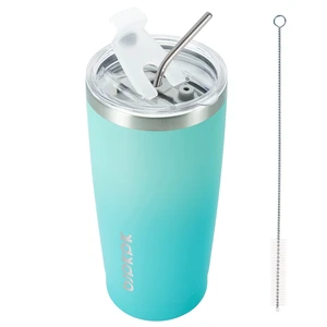 BJPKPK 20oz Insulated Stainless Steel Coffee Tumbler with Lid & Straw BJPKPK 20oz Insulated Stainless Steel Coffee Tumbler with Lid & Straw