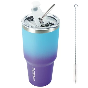 BJPKPK 30 oz Insulated Stainless Steel Tumbler with Lid and Straw BJPKPK 30 oz Insulated Stainless Steel Tumbler with Lid and Straw