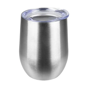 StarSpeed 12oz Insulated Wine Tumbler with Lid, Silver StarSpeed 12oz Insulated Wine Tumbler with Lid, Silver