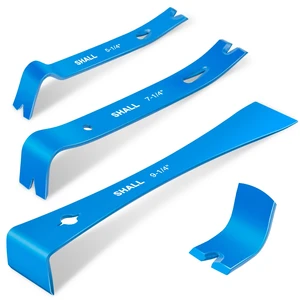 SHALL 3-Piece Mini Flat Pry Bar Set, 5-1/4", 7-1/4", 9-1/4" SHALL 3-Piece Mini Flat Pry Bar Set, 5-1/4", 7-1/4", 9-1/4"