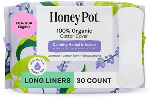 The Honey Pot Company Calming Long Panty Liners for Women The Honey Pot Company Calming Long Panty Liners for Women