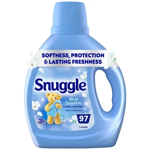 Snuggle Liquid Fabric Softener, Cuddle-Up Fresh Blue Sparkle, 66 oz, 97 Loads Snuggle Liquid Fabric Softener, Cuddle-Up Fresh Blue Sparkle, 66 oz, 97 Loads