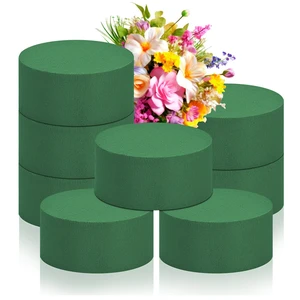 6Pcs 4"x1.5" Round Floral Foam Blocks 6Pcs 4"x1.5" Round Floral Foam Blocks