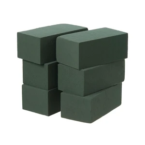 Crafare 6x3x2.5in Wet Floral Foam Blocks Rectangle Pack of 6 Green for Fresh Artificial Flower Arrangements Wedding Centerpiece Party Home Decoration Crafare 6x3x2.5in Wet Floral Foam Blocks Rectangle Pack of 6 Green for Fresh Artificial Flower Arrangements Wedding Centerpiece Party Home Decoration