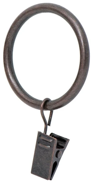 Ivilon Curtain Clip Rings 1.7" Set of 14 Oil Rubbed Bronze Ivilon Curtain Clip Rings 1.7" Set of 14 Oil Rubbed Bronze