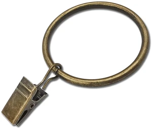 WeeksEight 20-Pack Bronze Curtain Rings with Clips, 1.77in ID, Fits up to 1.5in Diameter Curtain Rod WeeksEight 20-Pack Bronze Curtain Rings with Clips, 1.77in ID, Fits up to 1.5in Diameter Curtain Rod