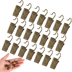 JANYUN 30 Pack Mini Bronze Heavy-Duty Curtain Clip Hooks Set for Photos Home Decoration Art Craft Display JANYUN 30 Pack Mini Bronze Heavy-Duty Curtain Clip Hooks Set for Photos Home Decoration Art Craft Display