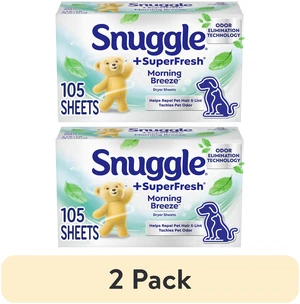 Snuggle SuperFresh Morning Breeze Dryer Sheets (2 Pack, 105 Count) Snuggle SuperFresh Morning Breeze Dryer Sheets (2 Pack, 105 Count)