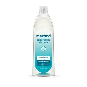 Method Super Shine Liquid Dish Soap, Powered by Enzymes, Dewy Daze Scented, 16 fl oz Method Super Shine Liquid Dish Soap, Powered by Enzymes, Dewy Daze Scented, 16 fl oz
