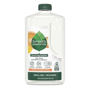 Seventh Generation Dish Soap Refill, Liquid, Clementine Zest & Lemongrass, 50Fl Oz Seventh Generation Dish Soap Refill, Liquid, Clementine Zest & Lemongrass, 50Fl Oz
