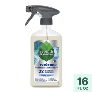 Seventh Generation Foaming Dish Soap Spray, Free & Clear, 16 fl oz Seventh Generation Foaming Dish Soap Spray, Free & Clear, 16 fl oz