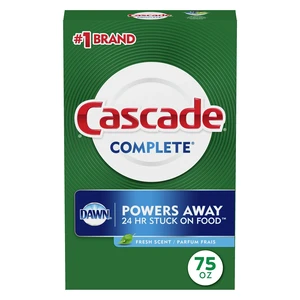 Cascade Complete Dishwasher Detergent Powder, Fresh, 75fl oz Cascade Complete Dishwasher Detergent Powder, Fresh, 75fl oz