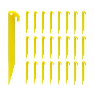 24pcs 9 Inches Plastic Tent Pegs Durable Spike Hook for Awning Camping Caravan Outdoor Lawn Beach Garden Decoration 24pcs 9 Inches Plastic Tent Pegs Durable Spike Hook for Awning Camping Caravan Outdoor Lawn Beach Garden Decoration