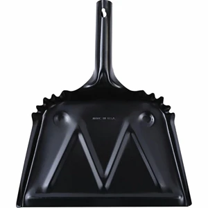 Genuine Joe 12-Inch Heavy-Duty Black Metal Dustpan Genuine Joe 12-Inch Heavy-Duty Black Metal Dustpan