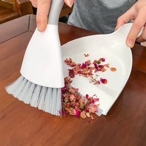 Dustpan and Brush Set, Mini, Nesting, for Table, Keyboard, Cats, Dogs, and Other Pets, Gray Dustpan and Brush Set, Mini, Nesting, for Table, Keyboard, Cats, Dogs, and Other Pets, Gray