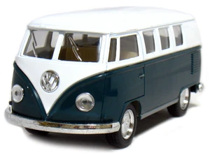 KiNSMART 1962 Volkswagen Classic Bus 1:32 Scale 5" Die Cast Metal Pullback Action Model Toy Van (Green) KiNSMART 1962 Volkswagen Classic Bus 1:32 Scale 5" Die Cast Metal Pullback Action Model Toy Van (Green)