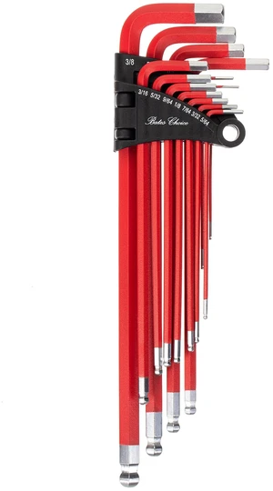 Bates Long Allen Wrench Set, 13-Piece, SAE Hex Key, 3/64" to 3/8", 3.8" to 9" Length, Extra Long Arm with Ball End, for Precision Mechanics and DIY Repairs Bates Long Allen Wrench Set, 13-Piece, SAE Hex Key, 3/64" to 3/8", 3.8" to 9" Length, Extra Long Arm with Ball End, for Precision Mechanics and DIY Repairs