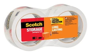 Scotch Long Lasting Storage Packaging Tape, 1.88"x54.6yd, 3"Core, Clear, 2 Rolls (3650-2) Scotch Long Lasting Storage Packaging Tape, 1.88"x54.6yd, 3"Core, Clear, 2 Rolls (3650-2)