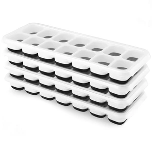 Airabc Silicone Ice Cube Trays 4-Pack with Removable Lid, Easy-Release Flexible 14-Cube, LFGB Certified BPA Free, Stackable with Covers for Cocktail and Freezer Airabc Silicone Ice Cube Trays 4-Pack with Removable Lid, Easy-Release Flexible 14-Cube, LFGB Certified BPA Free, Stackable with Covers for Cocktail and Freezer