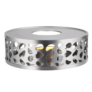 Simtive Brushed Stainless Steel Teapot Warmer with Tealight Holder, Silver Simtive Brushed Stainless Steel Teapot Warmer with Tealight Holder, Silver