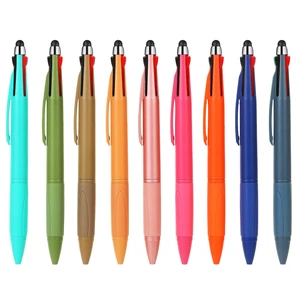 4-Color Pen with Stylus Tip, 1.0mm Ballpoint, 9-Pack, Nurse Accessories for Work 4-Color Pen with Stylus Tip, 1.0mm Ballpoint, 9-Pack, Nurse Accessories for Work
