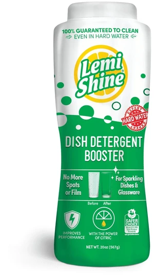 Lemi Shine Dish Detergent Booster 20 oz Gets Rid of Hard Water Spots Lemi Shine Dish Detergent Booster 20 oz Gets Rid of Hard Water Spots