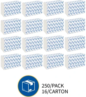 Genuine Joe GJO21100 Multifold Towels, 16 Pack of 250 Sheets Genuine Joe GJO21100 Multifold Towels, 16 Pack of 250 Sheets