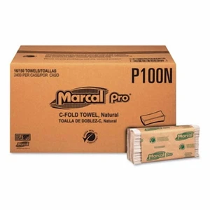 Folded Paper Towels, 1-Ply, 10.125"x12.875", 150/Pack, 16 Packs/Ct Folded Paper Towels, 1-Ply, 10.125"x12.875", 150/Pack, 16 Packs/Ct