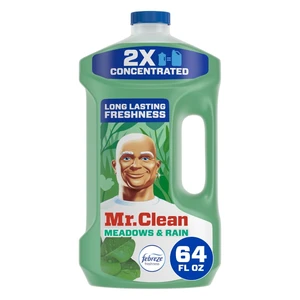Mr. Clean 2X Concentrated Multi Surface All Purpose Cleaner with Febreze Meadows & Rain Scent, 64 fl oz Mr. Clean 2X Concentrated Multi Surface All Purpose Cleaner with Febreze Meadows & Rain Scent, 64 fl oz