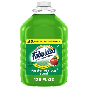 Fabuloso 2X Multi-Purpose Cleaner, No Rinse Floor Cleaner, Passion of Fruits Scent, 128 fl oz Fabuloso 2X Multi-Purpose Cleaner, No Rinse Floor Cleaner, Passion of Fruits Scent, 128 fl oz