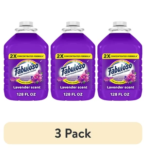 Fabuloso 2X Multi-Purpose Cleaner, No Rinse Floor Cleaner, Lavender Scent, 3 Pack, 128 fl oz Fabuloso 2X Multi-Purpose Cleaner, No Rinse Floor Cleaner, Lavender Scent, 3 Pack, 128 fl oz