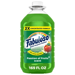 Fabuloso 2X Multi-Purpose Cleaner, No Rinse Floor Cleaner, Passion of Fruits Scent, 169 fl oz Fabuloso 2X Multi-Purpose Cleaner, No Rinse Floor Cleaner, Passion of Fruits Scent, 169 fl oz
