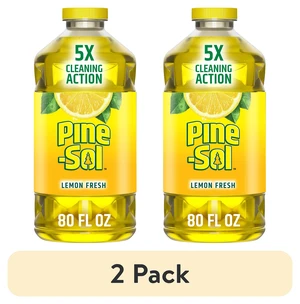 Pine-Sol Multi-Surface All Purpose Cleaner, Lemon Fresh, 80fl oz (2-Pack) Pine-Sol Multi-Surface All Purpose Cleaner, Lemon Fresh, 80fl oz (2-Pack)