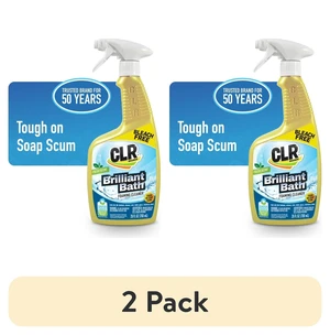 2-Pack CLR Brilliant Bath Foaming Multi-Surface Cleaner, Fresh Scent, EPA Safer Choice, 26fl oz 2-Pack CLR Brilliant Bath Foaming Multi-Surface Cleaner, Fresh Scent, EPA Safer Choice, 26fl oz