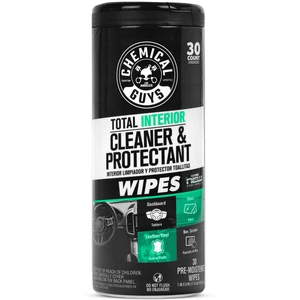 Chemical Guys Total Interior New Car Smell Cleaner & Protectant Wipes, 30ct Canister Chemical Guys Total Interior New Car Smell Cleaner & Protectant Wipes, 30ct Canister