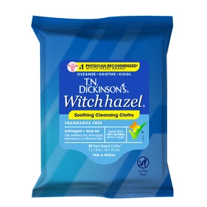 25 Count T.N. Dickinson's Witch Hazel Cleansing Cloths 25 Count T.N. Dickinson's Witch Hazel Cleansing Cloths