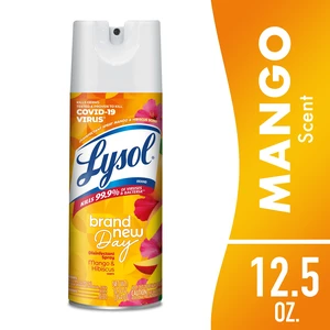 Lysol Disinfectant Spray, Mango & Hibiscus, 12.5oz, Sanitizing Antibacterial Deodorizer Lysol Disinfectant Spray, Mango & Hibiscus, 12.5oz, Sanitizing Antibacterial Deodorizer