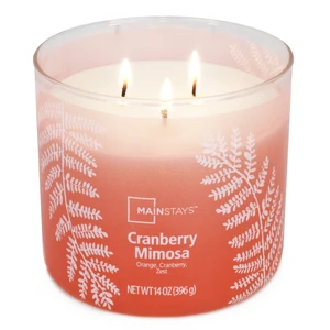 Mainstays 3-Wick 14Ounce Ombre Wrap Cranberry Mimosa Candle Mainstays 3-Wick 14Ounce Ombre Wrap Cranberry Mimosa Candle
