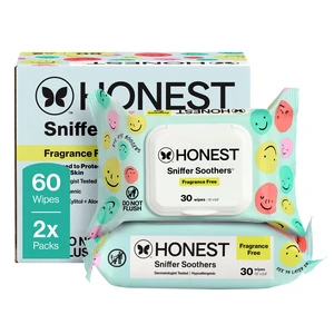 The Honest Company Sniffer Soothers Nose & Face Wipes, 60 Count The Honest Company Sniffer Soothers Nose & Face Wipes, 60 Count