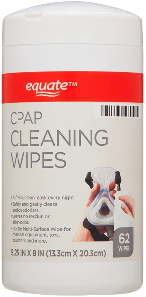 Equate CPAP Cleaning Wipes, 62 Count Equate CPAP Cleaning Wipes, 62 Count