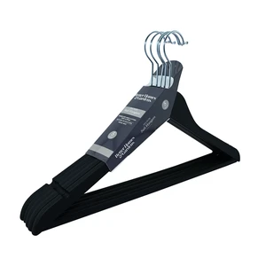 Better Homes & Garden Non-Slip Adult Hangers, Rubber, Rich Black, 5 Count Better Homes & Garden Non-Slip Adult Hangers, Rubber, Rich Black, 5 Count