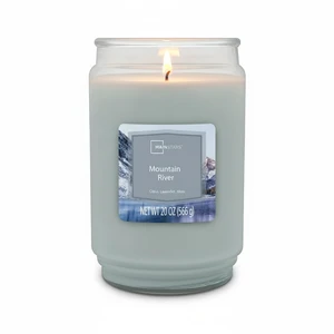 Mainstays Mountain River 20oz Single-Wick Scented Glass Jar Candle Mainstays Mountain River 20oz Single-Wick Scented Glass Jar Candle