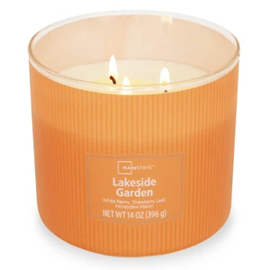 Mainstays 3-Wick Textured Wrapped Candle, Lakeside Garden, 14 oz Mainstays 3-Wick Textured Wrapped Candle, Lakeside Garden, 14 oz