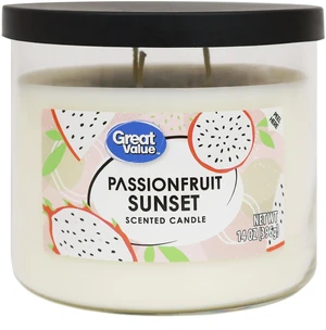 Great Value Passionfruit Sunset Scented Jar Candle 14oz Great Value Passionfruit Sunset Scented Jar Candle 14oz