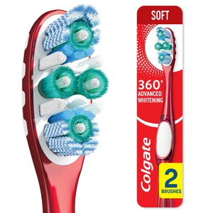 Colgate 360 Advanced Whitening Toothbrush, Soft Adult, 2 Pack Colgate 360 Advanced Whitening Toothbrush, Soft Adult, 2 Pack