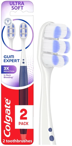 Colgate Gum Expert Adult Manual Toothbrush, Ultra Soft, 2 Pack Colgate Gum Expert Adult Manual Toothbrush, Ultra Soft, 2 Pack