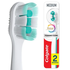 Colgate Total Active Prevention Foaming Clean Medium Toothbrush, 2-Pack Colgate Total Active Prevention Foaming Clean Medium Toothbrush, 2-Pack