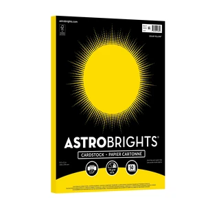 Astrobrights Colored Cardstock, 8.5" x 11", 65 lb/176 gsm, Solar Yellow, 50 Sheets Astrobrights Colored Cardstock, 8.5" x 11", 65 lb/176 gsm, Solar Yellow, 50 Sheets