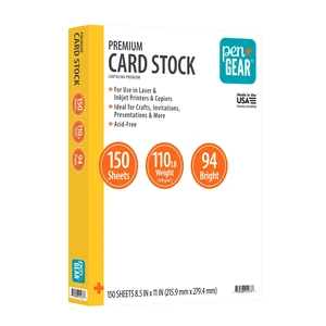 Pen+Gear Premium White Index Card Stock 8.5"x11" 199GSM 150 Sheets Pen+Gear Premium White Index Card Stock 8.5"x11" 199GSM 150 Sheets